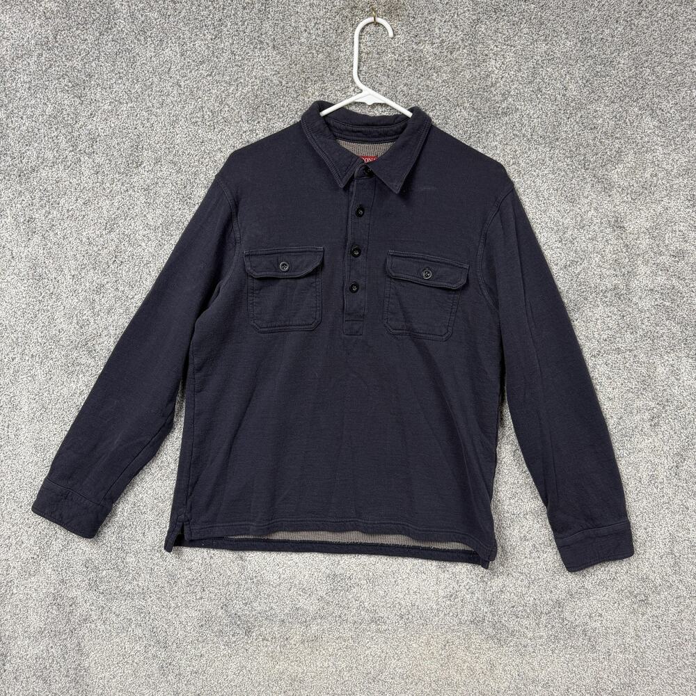 Merona Polo Shirt M Minimalist Grandpacore Workwear Normcore Grunge Y2K Utility